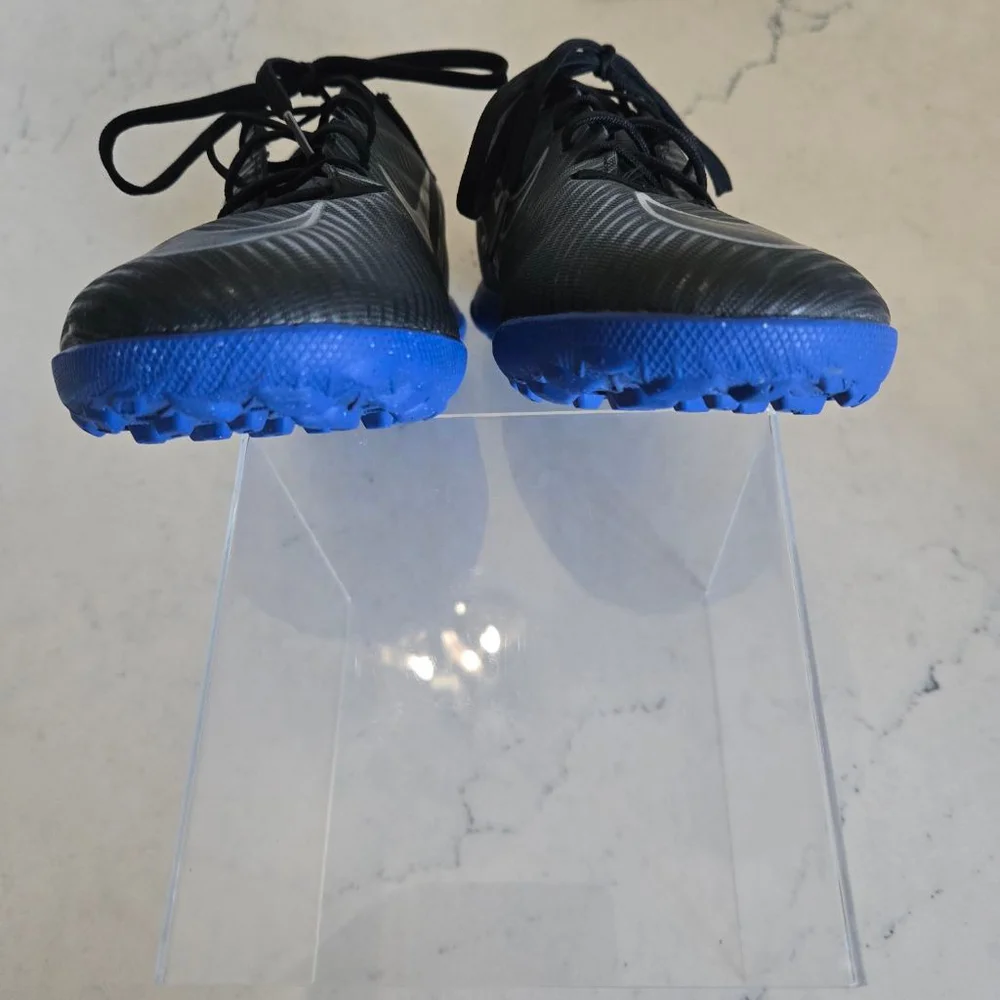 Nike Kids Black and Blue Turf Cleats